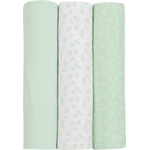 KikkaBoo Муселинови пелени Kikkaboo - 80 х 80 cm, Leaves Mint, 3 броя (31103010072)