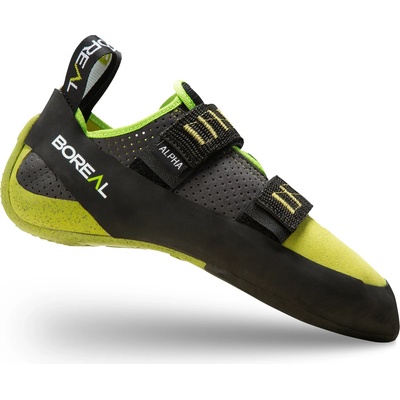Boreal Обувки с велкро Boreal Alpha Climbing shoes - Black / Grey / Lime - размер 6 (UK) (301-0809-0109)