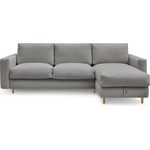Bobochic Сив ъглов диван Cocoone - Bobochic Paris (WT-COCE-NR3.5-W_1 P1542 N.ZD)