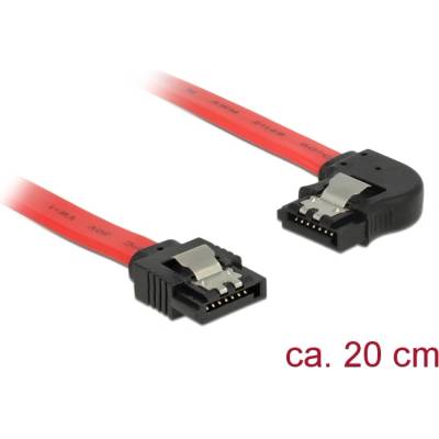 Delock 6 Gb/s SATA кабел с прав конектор, ляв SATA конектор