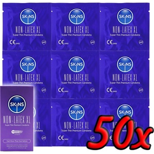 Skins Non-Latex XL Super Thin Premium Condoms 50 pack