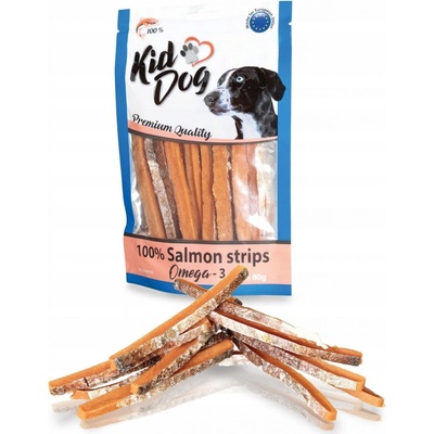 KidDog 100% lososové proužky 80 g