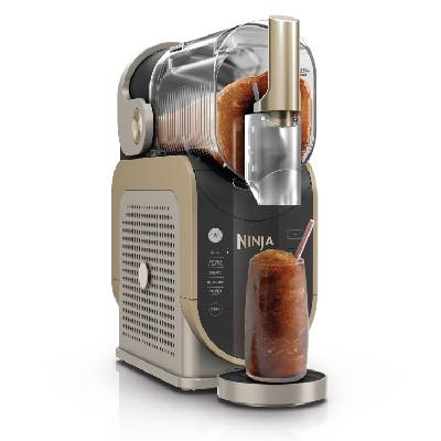 SLUSHi machine for slush, ice cocktails, frappé, milkshakes & frozen juice, without ice or preparation effort, WhisperChill technology, holds 1.9 L, Stone Gold, FS301EUSTGD