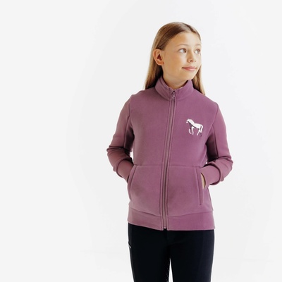 FOUGANZA Dětská jezdecká mikina na zip 500 – Zboží Dáma