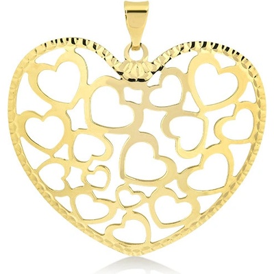 Lillian Vassago Zlatý přívěsek Srdce LLV31 GP004