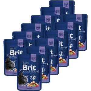 Brit Капсула BRIT Premium Cat Кодова риба 12 x 100 г