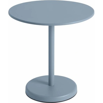 Muuto Stolek Linear Steel Café Table Ø70, pale blue