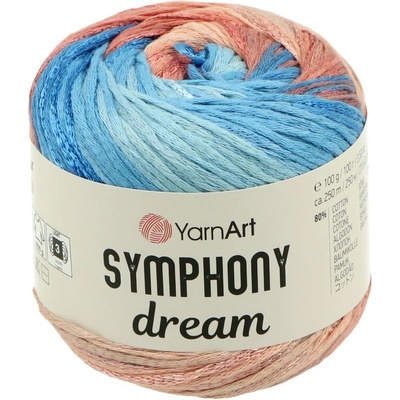 YarnArt Symphony Dream 3109 lososovo modrá