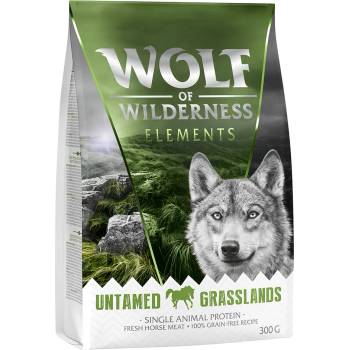 Wolf of Wilderness 300г Adult Untamed Grasslands Wolf of Wilderness, суха храна за кучета с конско