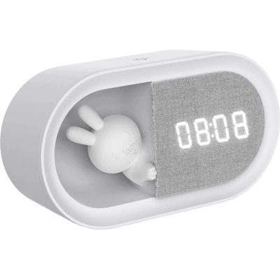 Polux Led нощна лампа с будилник bunny led/1, 2w/5v 3000k, регулируема (sa2081)