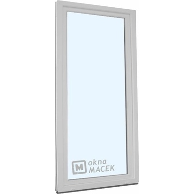 Knipping balkonové dveře 80 x 200 cm OS jednostranná klika madýlko s PVC rámem pravé bílá