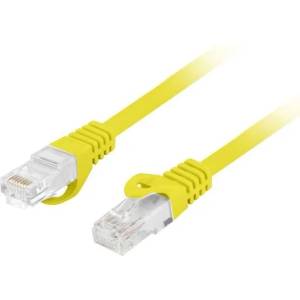Lanberg Кабел Lanberg Patch Cord Cat6a U/UTP, 0.25m, жълт (PCU6-10CU-0025-Y)