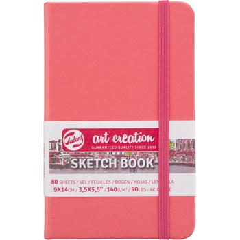 Talens Art Creation Sketchbook v pevnej väzbe Coral Red 9 x 14