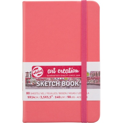 Talens Art Creation Sketchbook v pevnej väzbe Coral Red 9 x 14