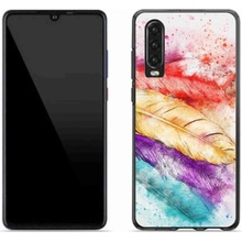 mmCase gelový kryt Huawei P30 - barevné peří