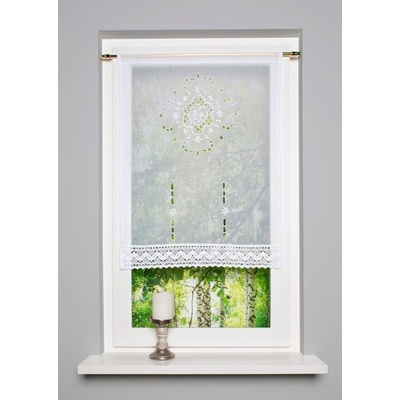 HOME WOHNIDEEN vitrážková záclona 23715 ALEGRA 0105 biela 100x60 cm (v x s)