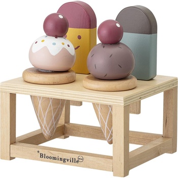 Bloomingville Играчка за приготвяне на сладолед Hasham от дърво 5 части (82045200)