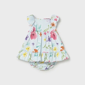 Mayoral Рокля Hawaii с щампи цветя за новородено момиче Mayoral