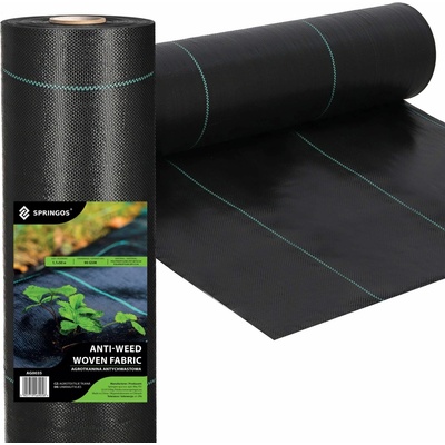 Springos agrotextilie 1,1 x 50 m extra pevná AG0035 černá