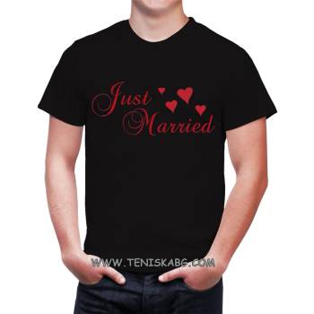 Image 1 of Fruit of the Loom Закачлива тениска - Just Married 5