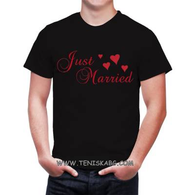 Fruit of the Loom Закачлива тениска - Just Married 5