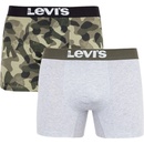 Levi's pánské boxerky levis blue brand 2pack