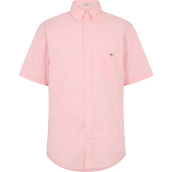 Gant Риза с къс ръкав Gant Men's Classic Poplin Short Sleeve Shirt - Washed Pink 666