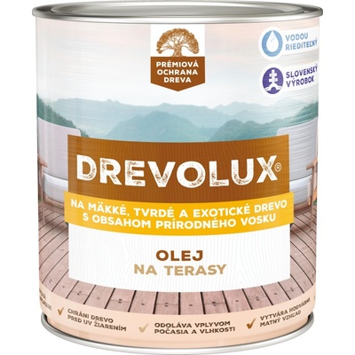 Drevolux olej na terasy bezfarebný 2.5L