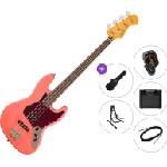 Squier Classic Vibe '60s Jazz Bass LRL Premium SET Tahitian Coral Електрическа бас китара