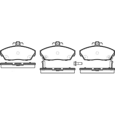 Sada brzdových platničiek kotúčovej brzdy REMSA 0337.02