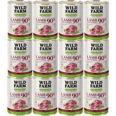 Wild Farm Pure Mono Lamb Puppy 12 x 400 g