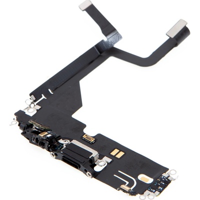 AppleMix Napájecí a datový konektor s flex kabelem + mikrofony pro Apple iPhone 13 Pro - černý - kvalita A+