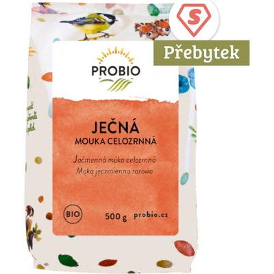 ProBio Ječná mouka celozrnná jemně mletá Bio 0,5 kg