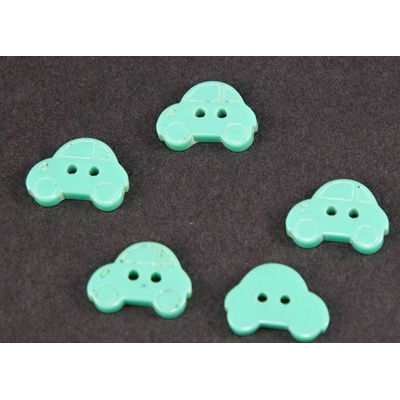 Auto - gombík - viac farieb - rozměry 1,5 cm x 1,2 cm mentolová zelená_CEZ2769