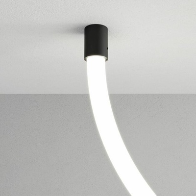 Arelux Stropní nebo nástěnná úchytka pro LED trubice XLOOP 18 Barva: Černá