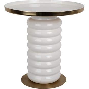 Leitmotiv Метална кръгла странична масичка ø 41 cm Ruby - Leitmotiv (LM2209WH)