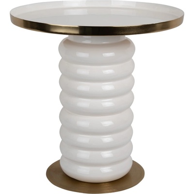 Leitmotiv Метална кръгла странична масичка ø 41 cm Ruby - Leitmotiv (LM2209WH)