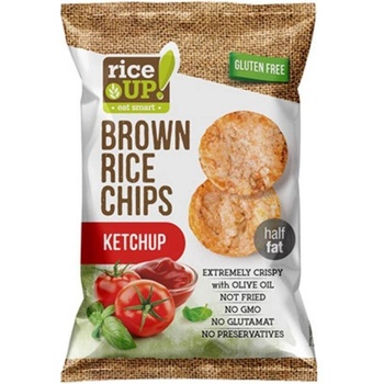 Rice Up Rýžové chipsy kečup 60 g