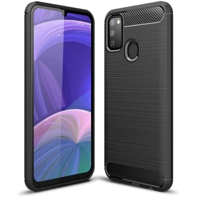 Samsung Силиконов калъф кейс TECH-PROTECT Carbon за Samsung M21, черен