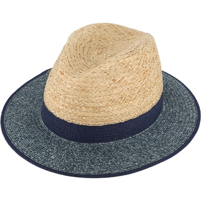 Fiebig Headwear since 1903 Letní crushable fedora klobouk Traveller Raffia