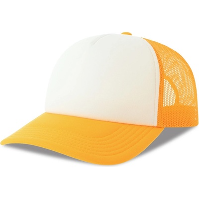 Atlantis Headwear Rapper-S 5 panelová Trucker COT330262am399-white/yello Bílá/žlutá