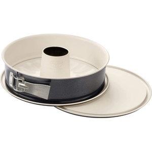 Dr. Oetker springform pan with flat and tube base Ø 26 cm Baking Trend - baking pan with ceramic-reinforced non-stick coating, extra high edge, heat-resistant up to 230°C, leak-proof - 4851 (4851)