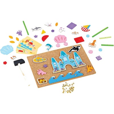 Bigjigs Toys kreatívne zatĺkacia hra Život v mori