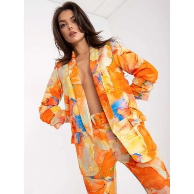 Vzorované sako DHJ-MA-7684A-1.22X-ORANGE