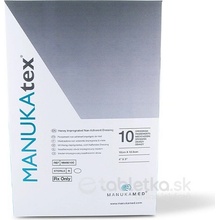 MANUKAtex obväz impregnovaný medom, 10 x 12,5 cm, 10 ks