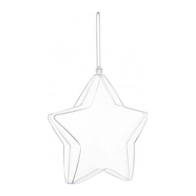 SPRINGOS Vánoční baňka Hvězda průhledná 12cm CA2012-XG – Zbozi.Blesk.cz