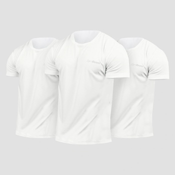 GymBeam Мъжки тениски TRN White XXXL - 3pack