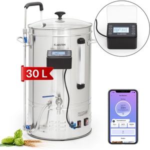 Klarstein Котел Brauheld Smart 35 2500W 35L 100°C циркулационна помпа от неръждаема стомана (BRD3-BrauheldSmart35) (BRD3-BrauheldSmart35) - electronic-star