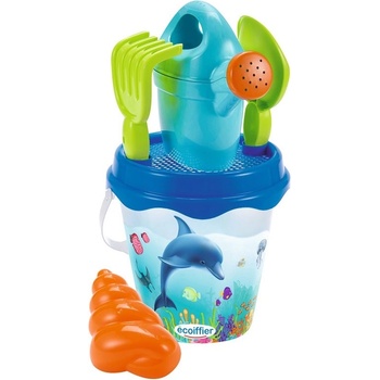 Ecoiffier Кофичка за пясък Ecoiffier - С делфинче, 5 части (7600000805)