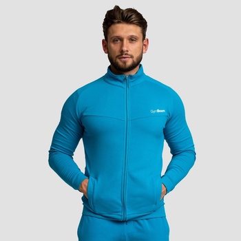 GymBeam Мъжки суичър с цип Limitless Zip Up Aquamarine XXXL
